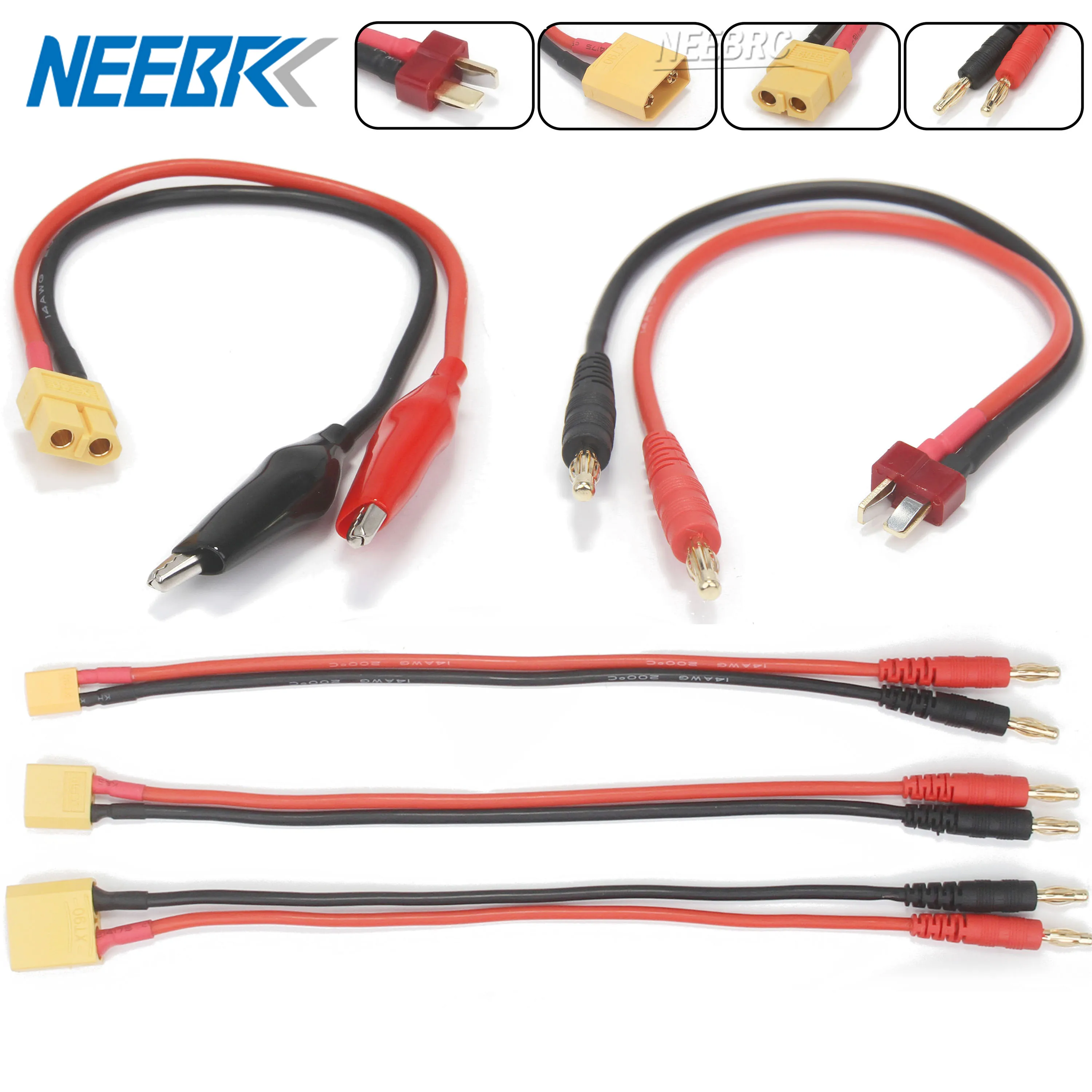 

RC мульти-адаптер для зарядного устройства, кабель-переходник T/XT30/XT60/XT90 на 4,0 мм, зажимы типа «банан/крокодил», вилка для IMAX B6 B6AC, автомобильная часть