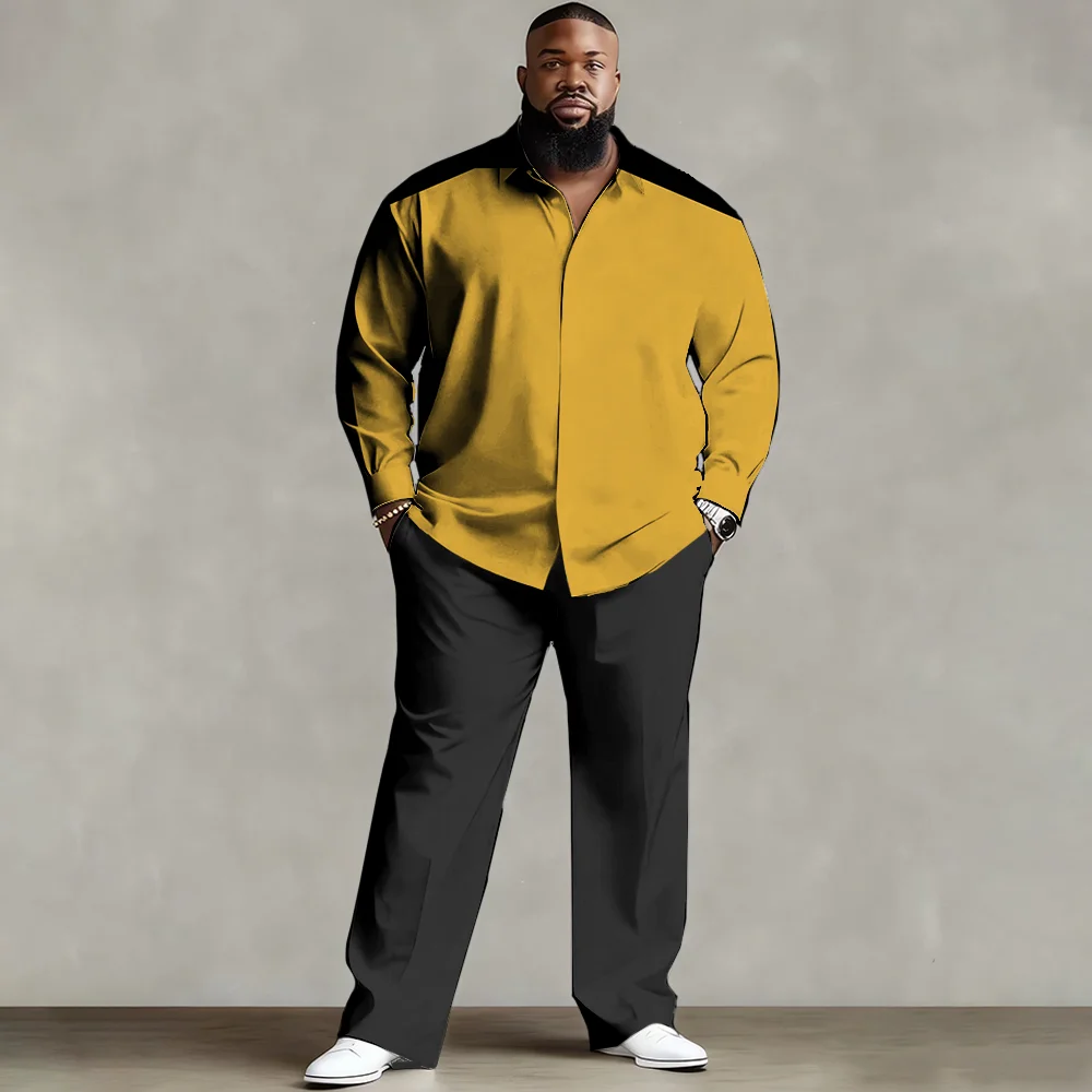 

Комплект мужской рубашки больших размеров S-9xl: шотландский современный стиль — смесь мягкого хлопка, гладкие асимметричные клетчатые принты, устойчивые к морщинам,