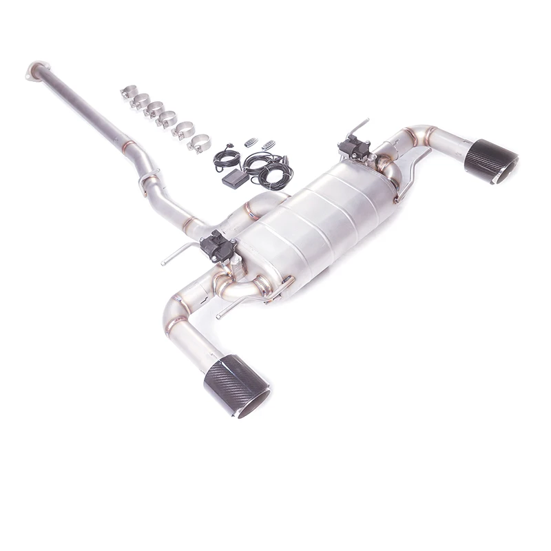 

[Exhaust system muffler] For 20 years Toyota GT86 2.0T modified 304 stainless steel catback exhaust system muffler with valve