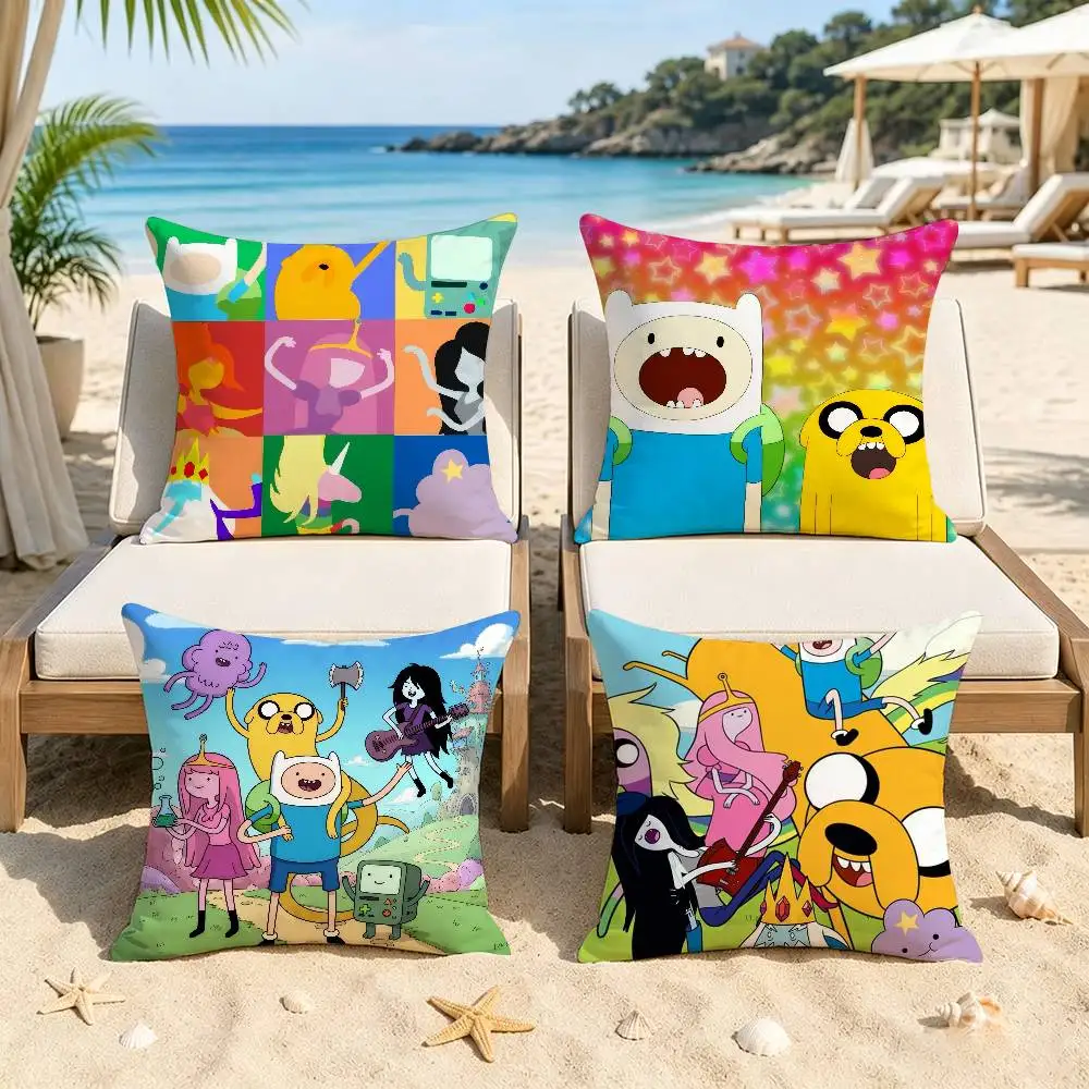 Anime cartoon logo game Cushion Cover Car Throw Pillow Case For Sofa Car Christmas Gift A-dventureS T-ime