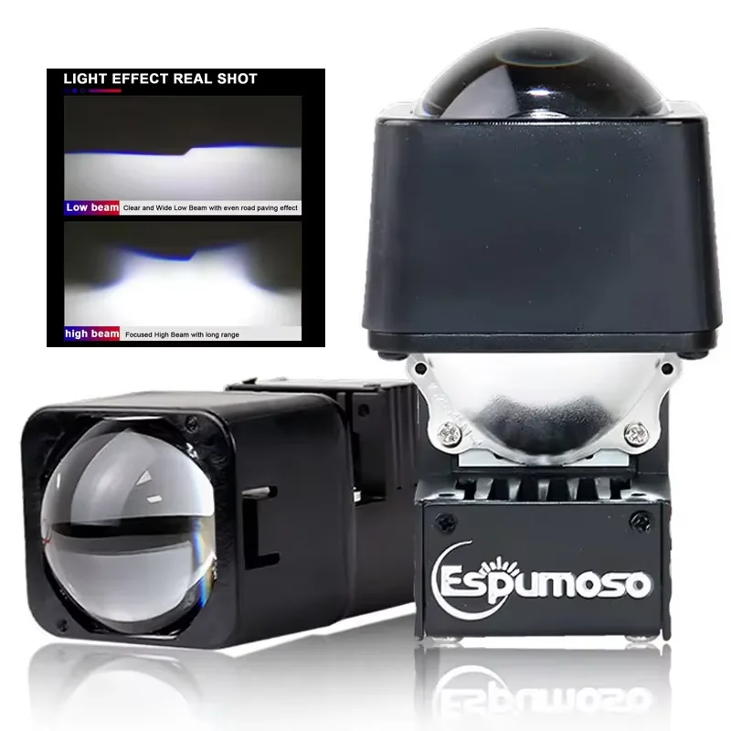 

﻿ Matrix Bi-led Lens 1.5 Inch Car Motorcycle LED Headlight Projector Kit Hi-Lo lights H4 H7 9005 9006 headlamp Auto Accessories