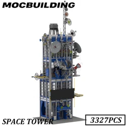 Space Tower Model MOC Building Blocks Bricks Display Construction Toys Birthday Gifts Present