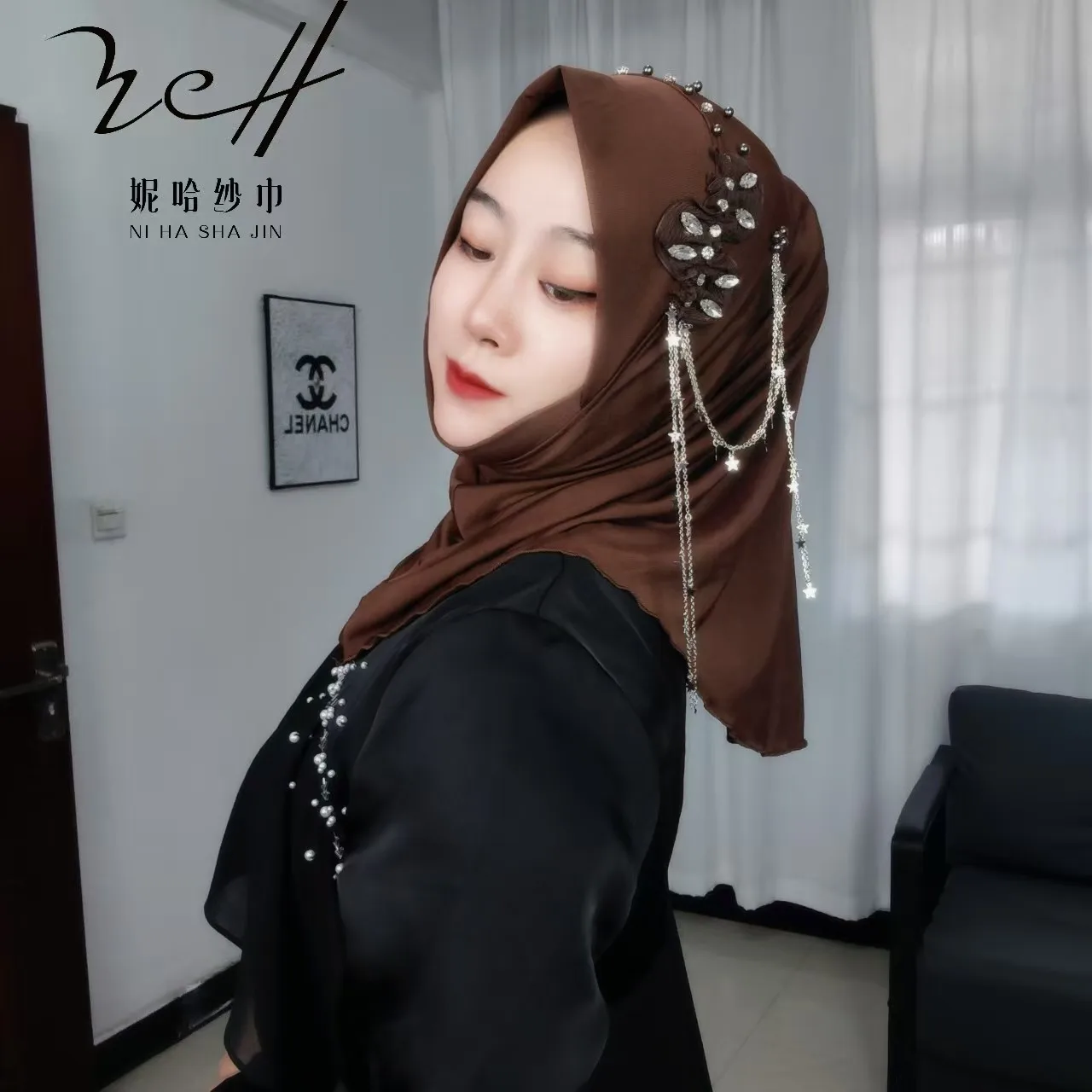 

Free Shipping Hijab Muslim Women Shawl Headscarf Luxury Tassels Chiffon Scarf Malaysia Kufi Islam Summer Student Turban 05454