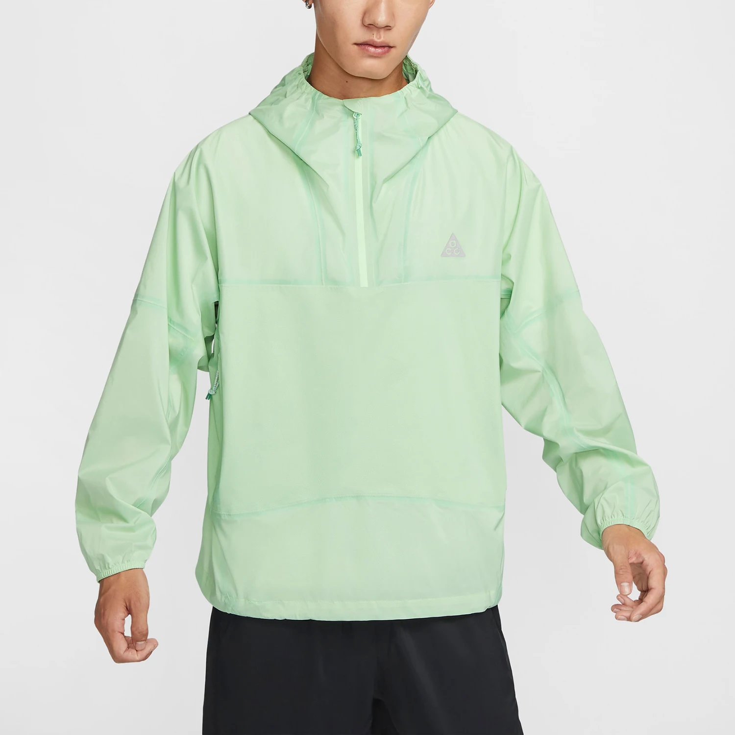 

Оригинальная новая мужская свободная дышащая тканая куртка Nike с молнией до середины груди FQ3063-376