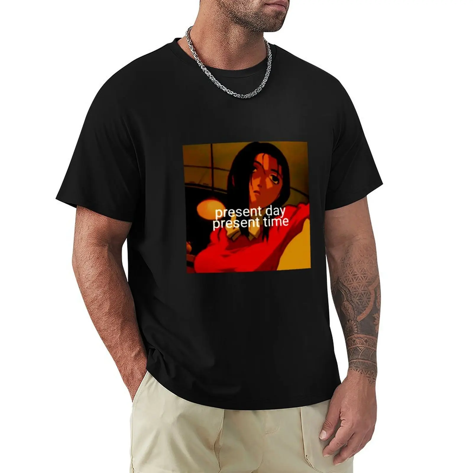 present day present time T-Shirt Sports Casual Breathable Tee Shirt