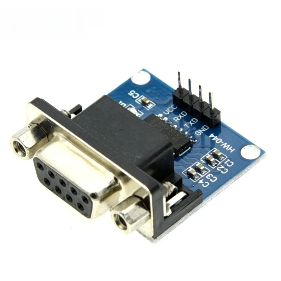 3/5/10PCS MAX3232 RS232 to TTL Serial Port Converter Module Female DB9 Connector MAX232 Flashing Board For Arduino
