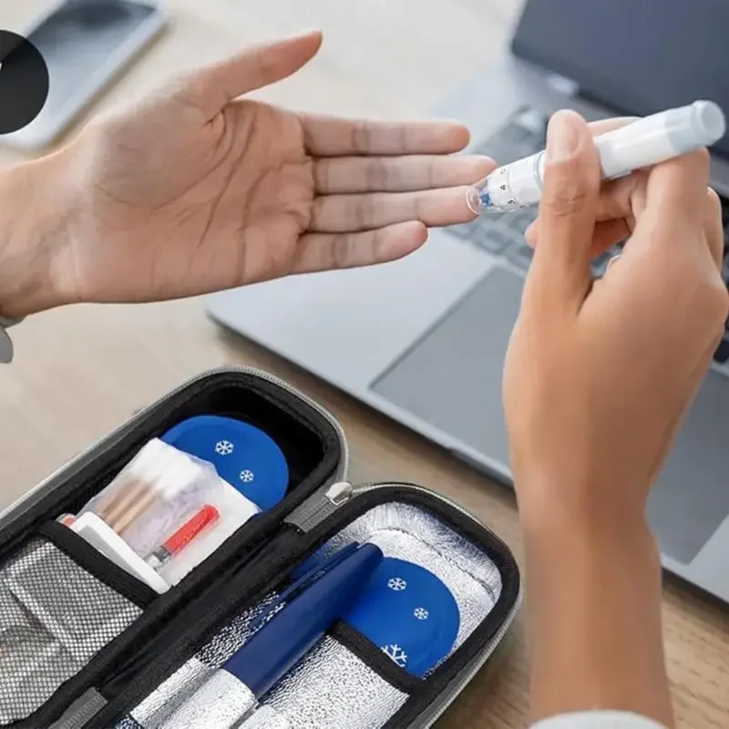 

Цифровые термометры, чехол для хранения антидиабетических препаратов, практичное охлаждение лекарств из ЭВА для путешествий на с