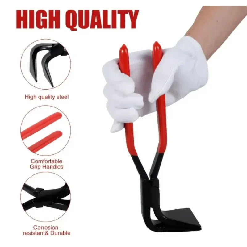 Sheet Metal Fold Pliers, Heavy Duty Forged Metal Bending Pliers with Anti-Rust Anti-Skid Handle for Sheet Metal Working