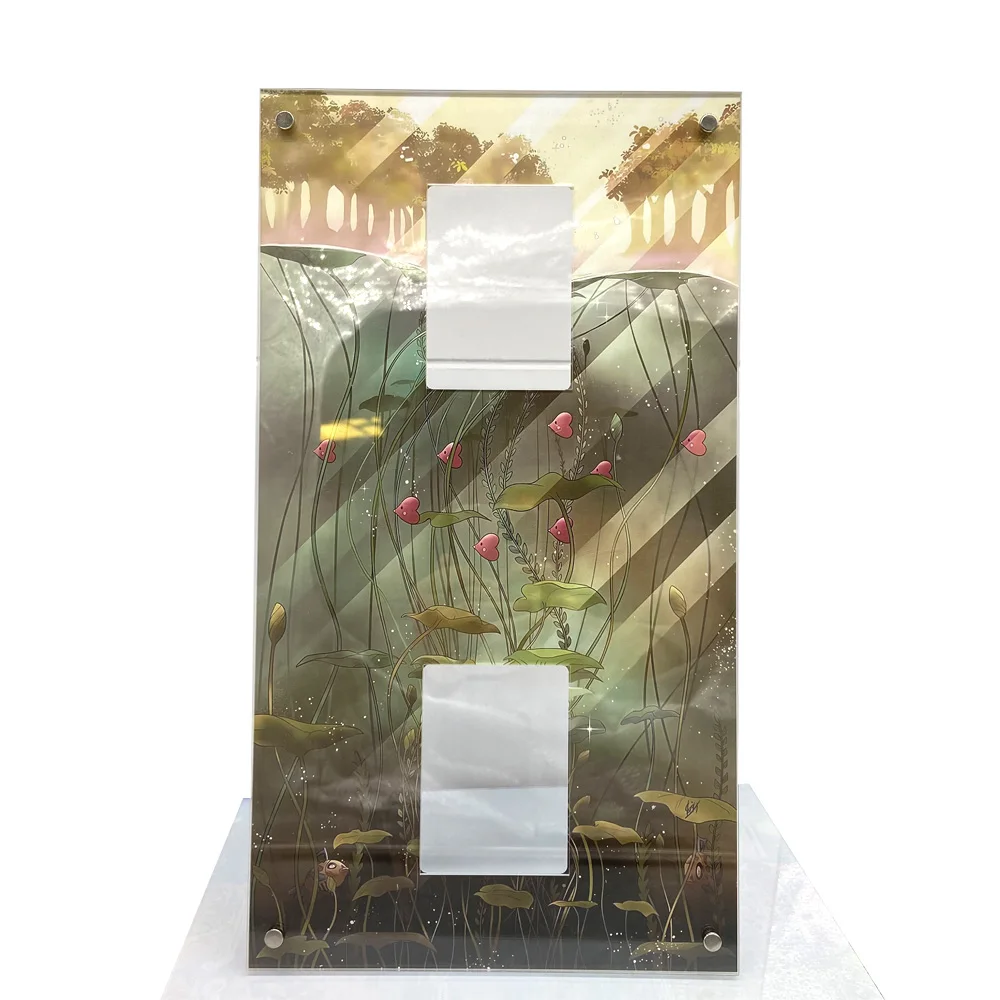 アニメ漫画ゲームカードコレクション保護ケースディスプレイラックポケモン-ptcg-アクリルカードレンガ-milotic-feebas-カードレンガ