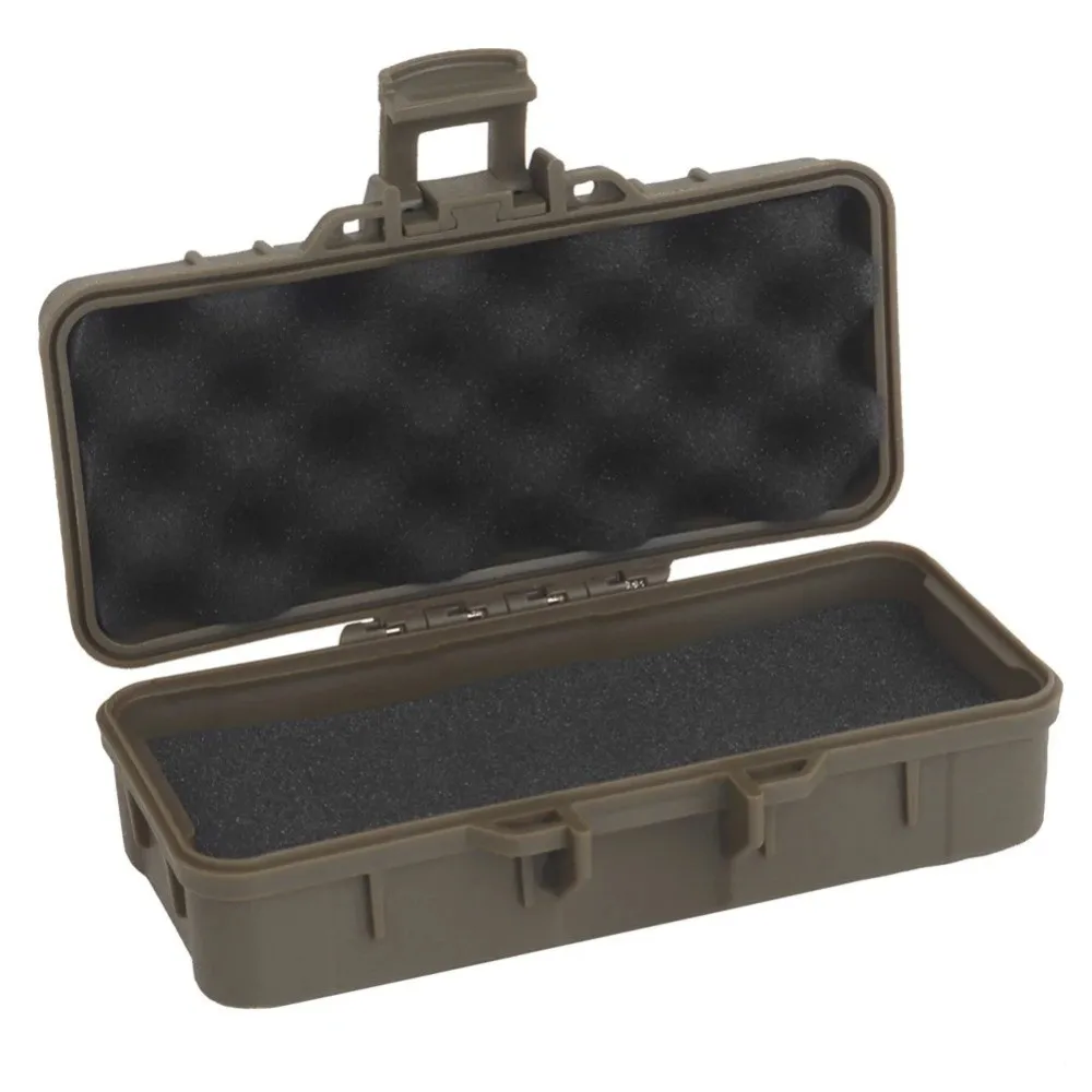 Portable Outdoor Survival Tool Case with Sponge Shockproof Survival Storage Container Waterproof Storage Box For Instrument Gear