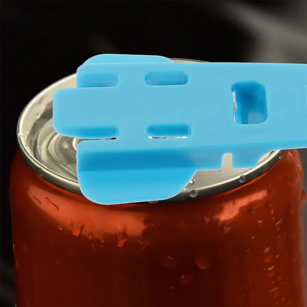 

6pcs Manual Can Portable Drink Soda Beer Bottle Opener Tool Reusable Plastic Beverage Cover Remover Lightweight Home Picnic