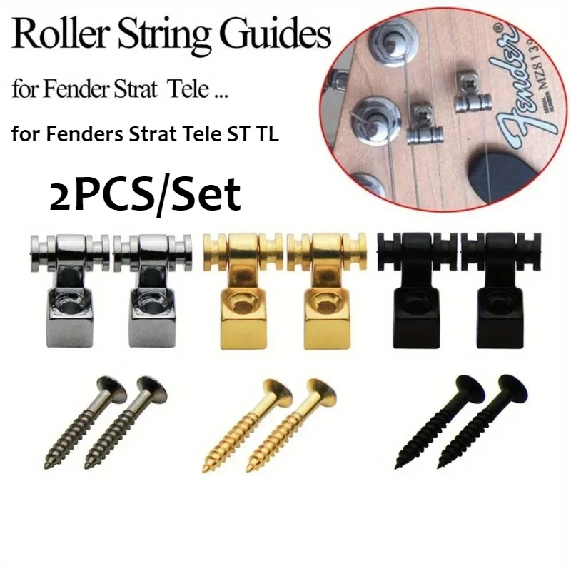 Electric Guitar Ball Press Button & Locking Button Roller Guide Replacement Accessories