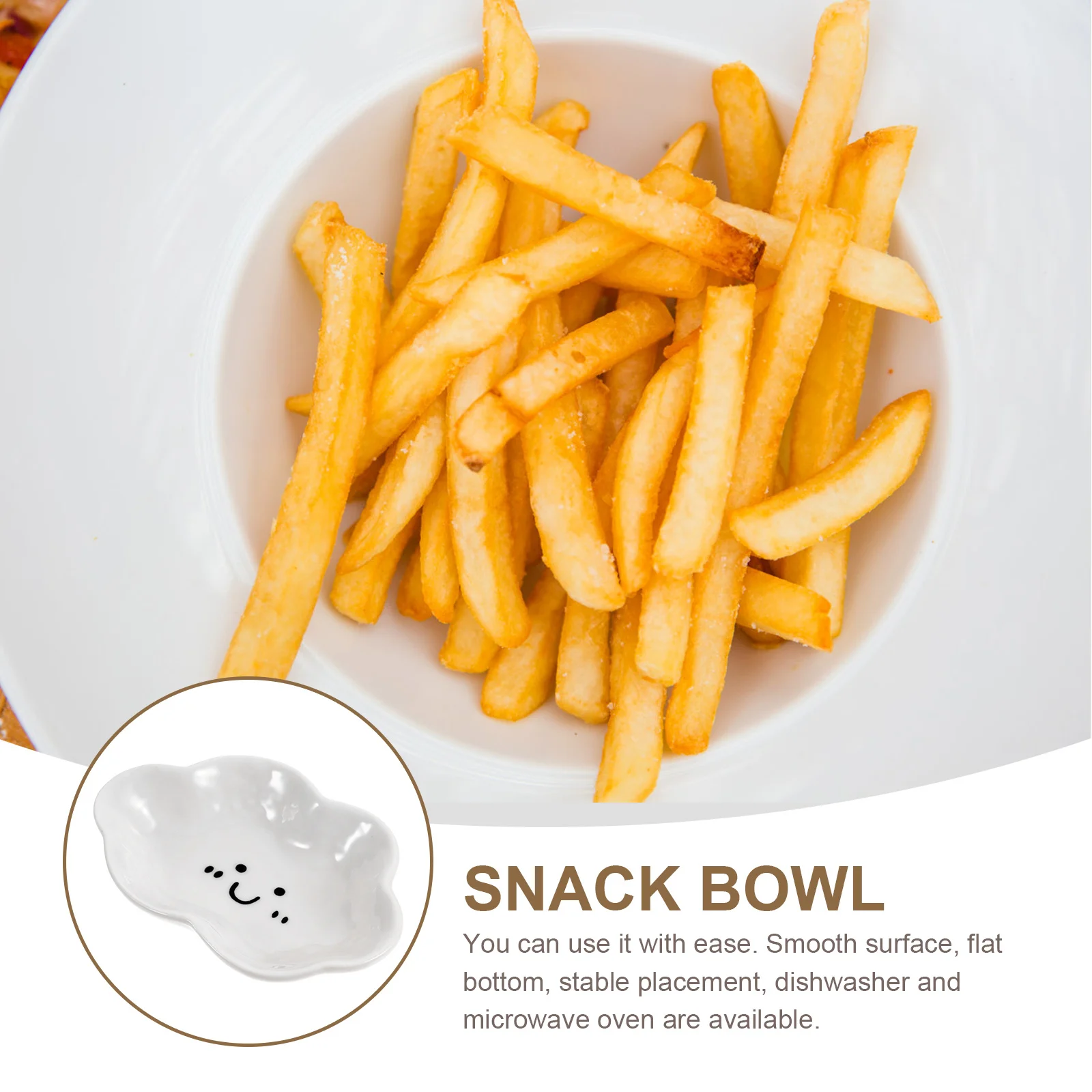 

Ceramic Cloud Dipping Bowl Thick Sauce Dish for Soy Sauce Ketchup Bbq Snack Appetizer Serving Table Dipping Bowls