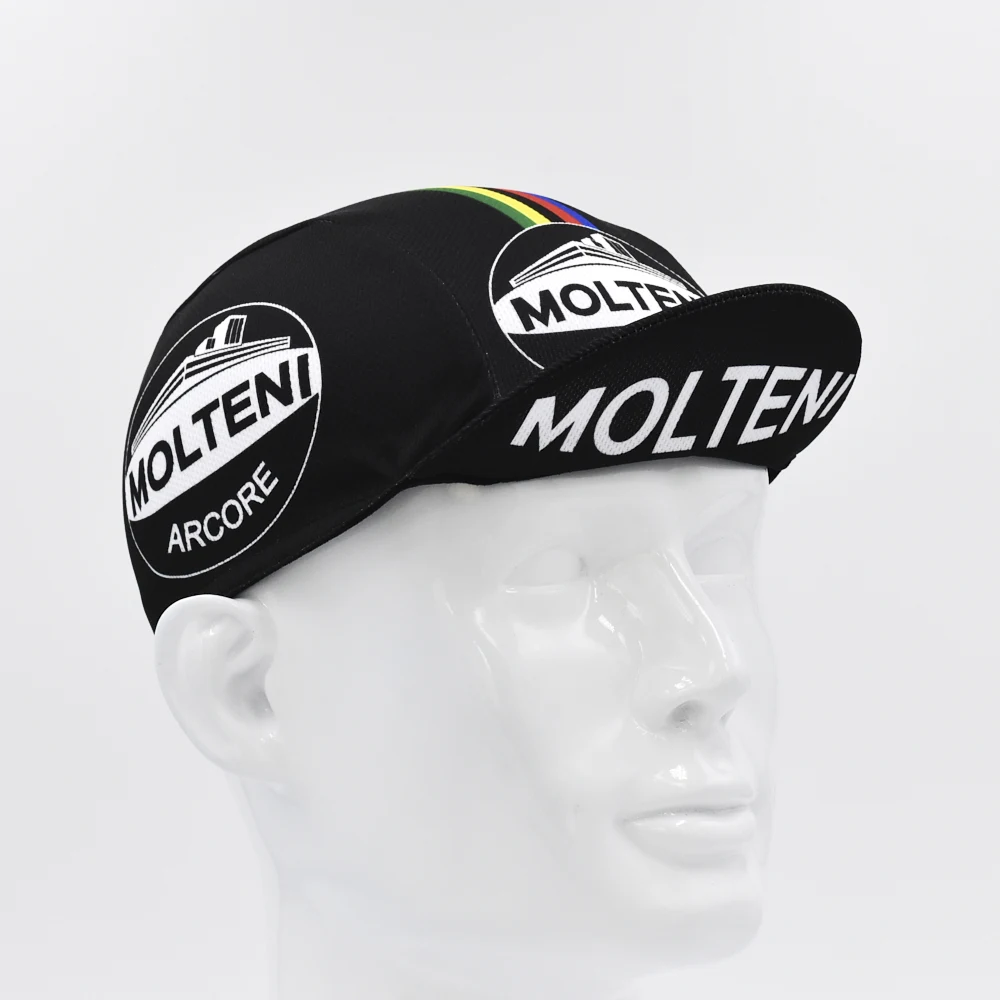 Molteni-Chapéu retrô ciclismo masculino, chapéu respirável de mountain bike, verão, quente