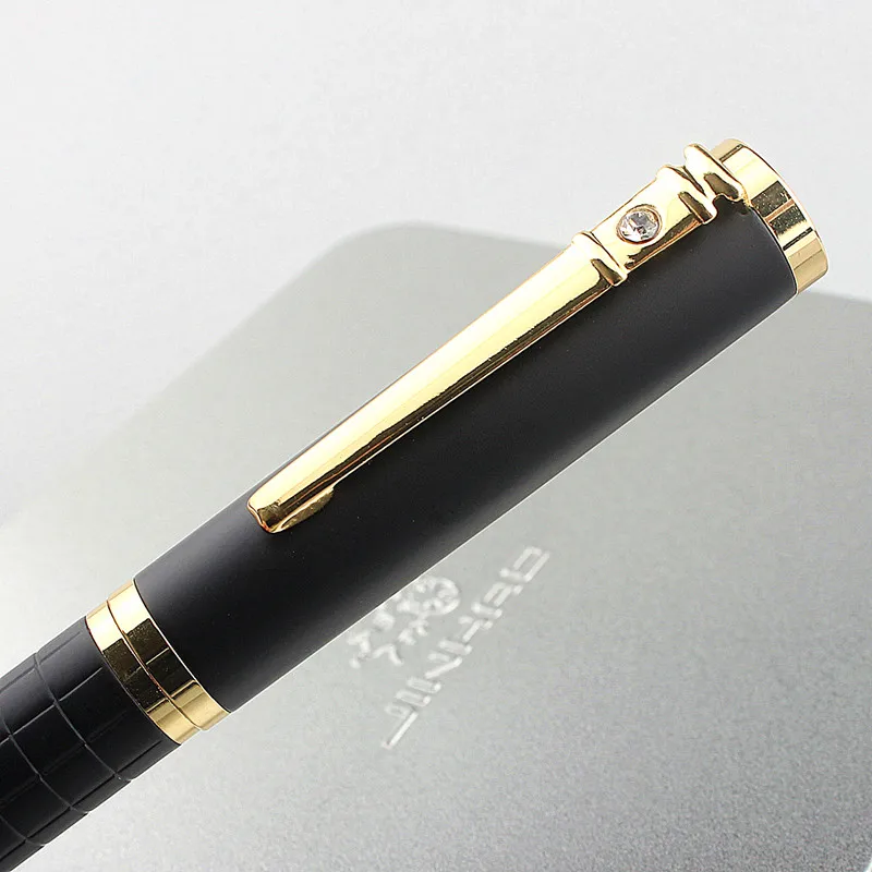 High Quality Metal Fountain Pen black plaid 0.5mm Ink Pen Stationery Office School Supplies New