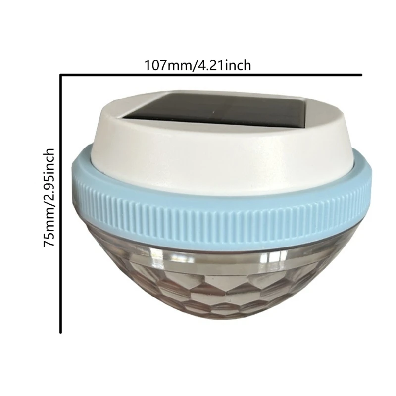 Solar Floating Pool Light Color Changing Water Float Lamp LED Waterproof Pool Light Underwater Glowing Lamp Enduring