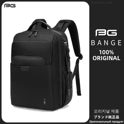 BANGE Men‘r Waterproof Backpack 15.6inch Laptop Backpacks Fashion Male School Backpack Large Capacity Travel Backpack For Men