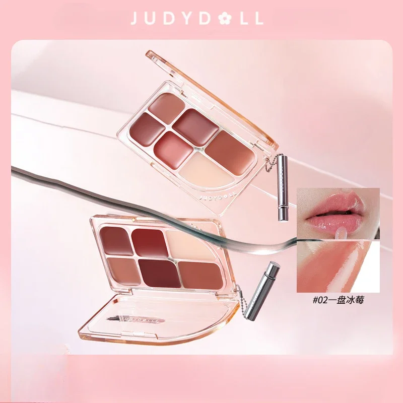 Judydoll 6-color lipstick water-light mirror lip glaze multi-purpose cream whitening clear water-light nude matte lipstick