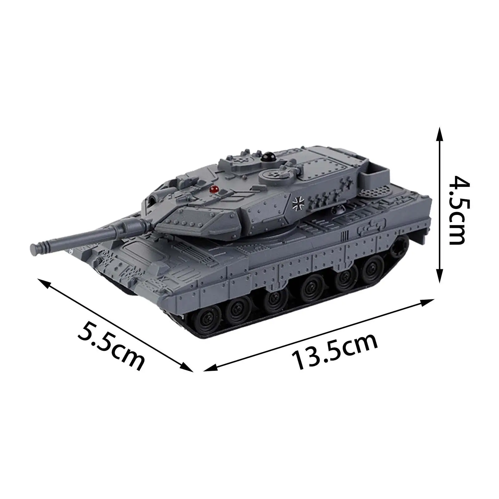 RC Battle Tank with Rotating Turret 1:64 Remote Control Tank Tank Model for Adults 3 4 5 6 7 8 Years Kids Children New Year Gift