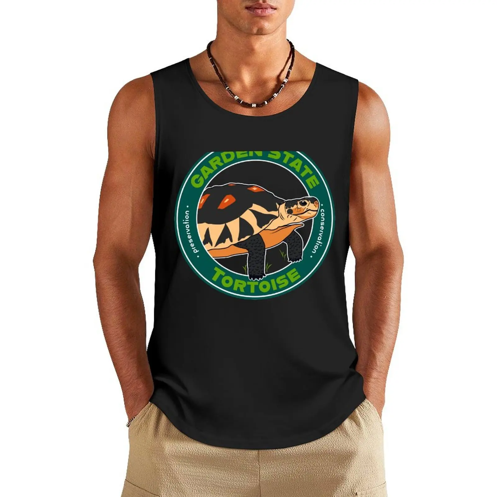 

Garden State Tortoise: Angulate Tortoise Tank Top bodybuilding for men Vests man vest