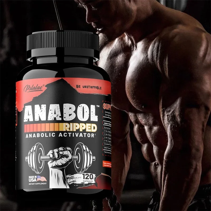 

Muscle Builder Capsules - Helps Muscle Growth, Increase Abdominal Muscle Mass, Promotes Recovery and Strength, Burn Shred