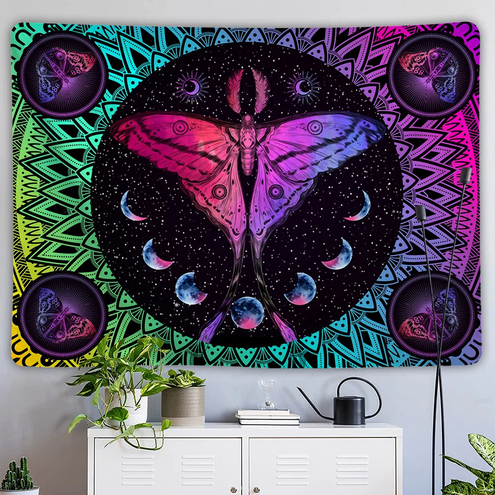 VIKAMA Cyberpunk-Neon-Cartoon-Druck, waschbarer Wandteppich, für Wohnzimmer, Schlafzimmer, Arbeitszimmer, Party-Heimdekoration, Hängedecke