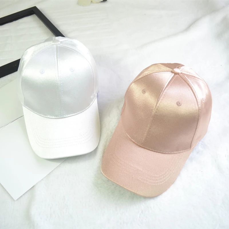 Baseball Cap Women Hat Summer Hats for Women Men Satin Sold Baseball Cap Snapback Casquette Gorras Para Hombres Casual Sport Hat