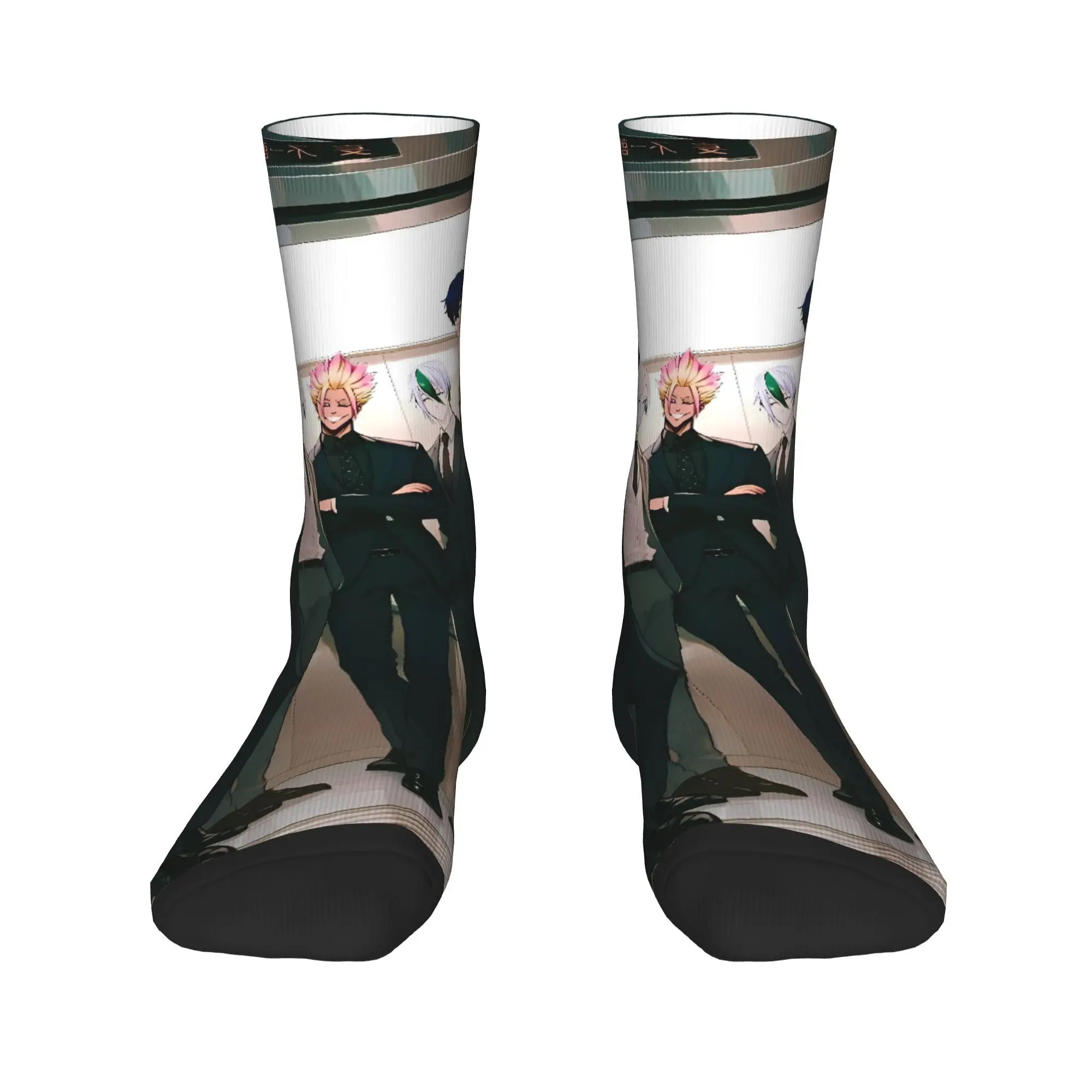 ブルーロックアニメストッキングユニセックス男性靴下高品質ノベルティソックス春ランニングスポーツ滑り止めパターンソックスギフト