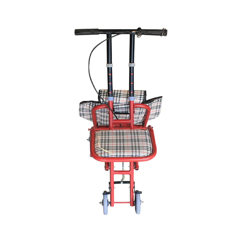 LH household portable folding transportation trolley shopping can be pushed to sit on the tie rod to help walking