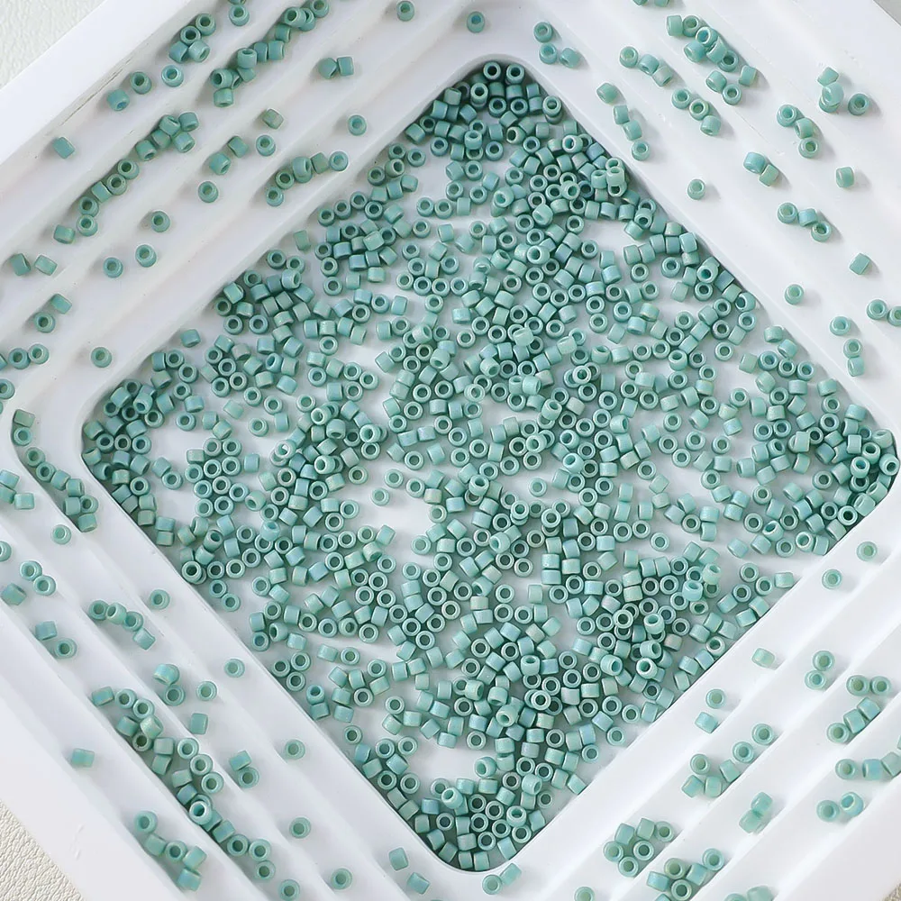 Sandgestrahlte Glasperlen der Serie 1,6 mm, Miyuki Delica, 10 g, Schmuckherstellungskomponenten, japanischer Import, geeignet für verschiedene Anwendungen – Detail 16