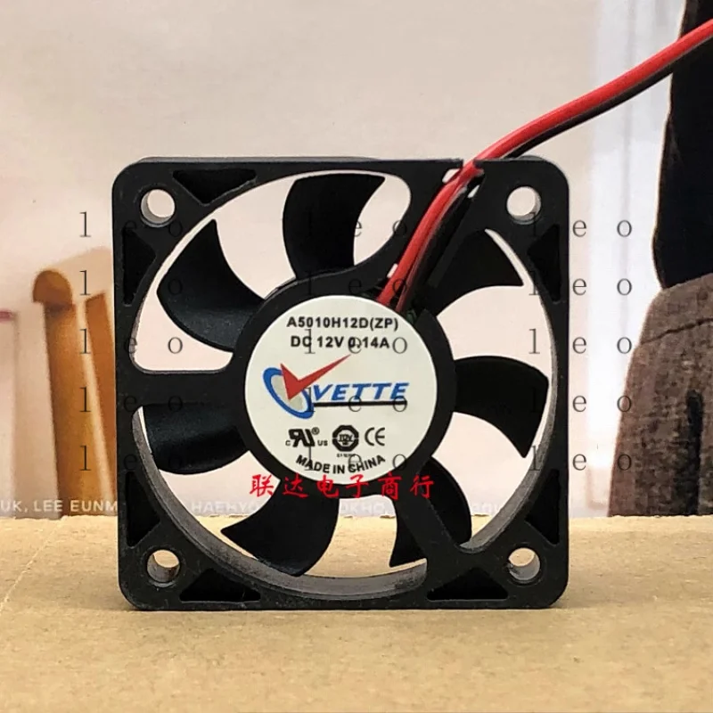 

GG 1PCS A5010H12D ZP 5010 DC12V 0.14A 5cm 2-Wire Cooling Fan