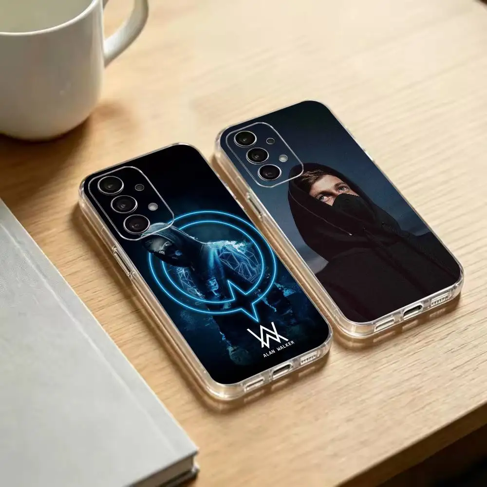 DJ A-Alan Walker EDM  Transparent Phone Case For Samsung S25 S24 S23 S22 S21 S20 Ultra Plus FE Lite Note