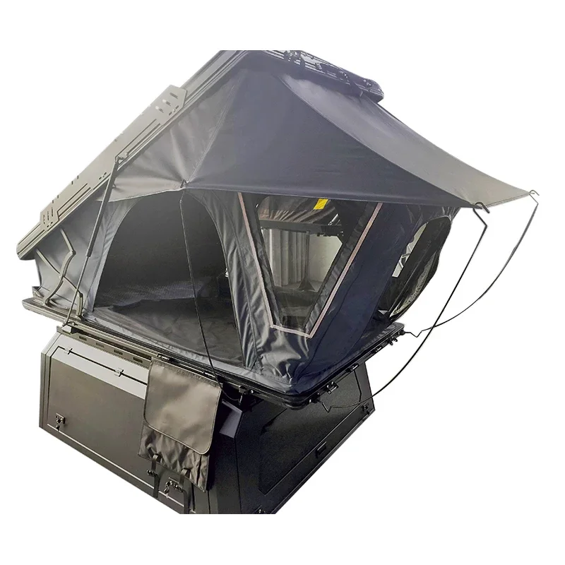 Large Room Honey Comb Aluminum shell Roof Top Tent With Roof Rack