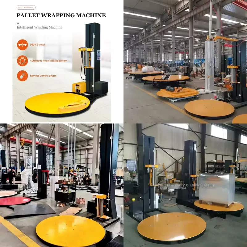 for Hightop New Automatic Pallet Packaging Machine Stretch Film Manual Pallet Wrapper Industrial Pallet Wrapping Equipment