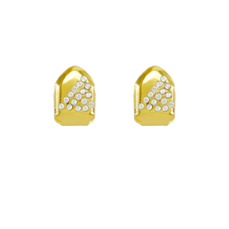 European American Hip-Hop Single Tooth Zircon Decorative Jewelry Vampire Personality Teeth Decoration Popular Jewelry