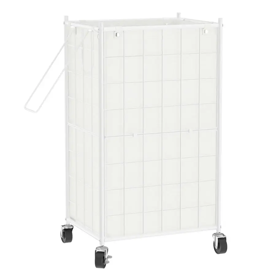 

Laundry Hamper with Wheels,Metal Wire Frame Rolling Laundry Basket with Removable bag,100L Dirty Clothes Hamper Organizer Dorm R