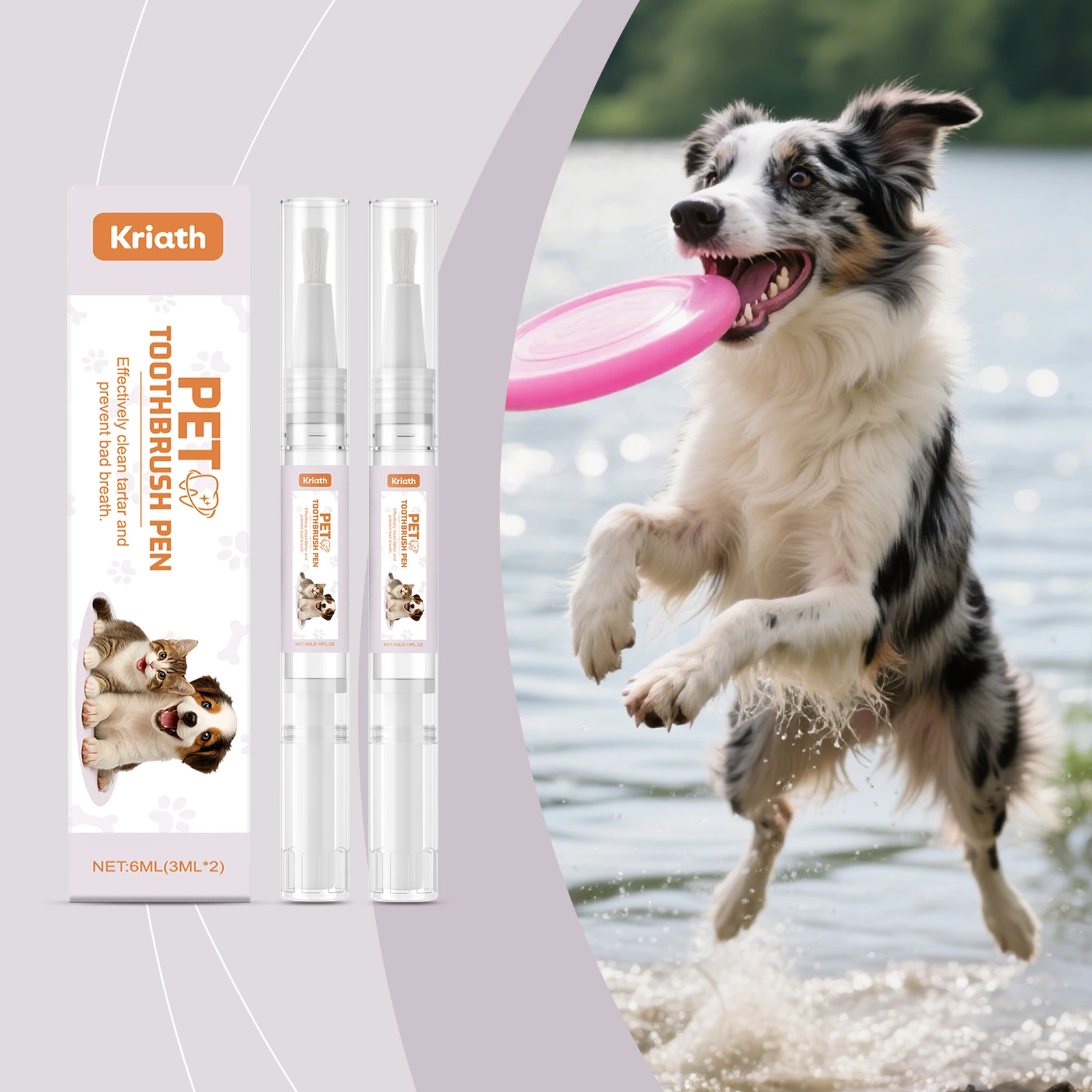 

Pet Dental Care Pen - Mild Formula for Daily Maintenance, Helps Deep Teeth Cleaning, Reduces Plaque & Freshens Pet Breath