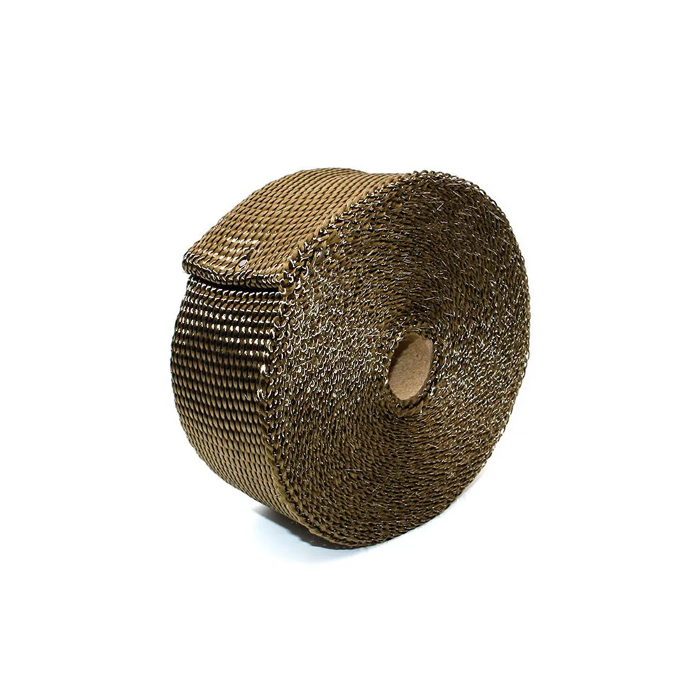 

Fiber Wrap Car Plantain Cloth Exhaust Wrap Heat Resistant Material Universal Fit Protect Engine System Improve Performance Heat