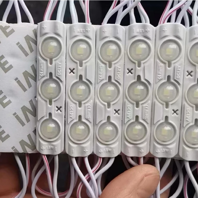 12V waterproof 2835 3LEDs 1.5W Injection molding LED Module high lumen super bright led modules lighting