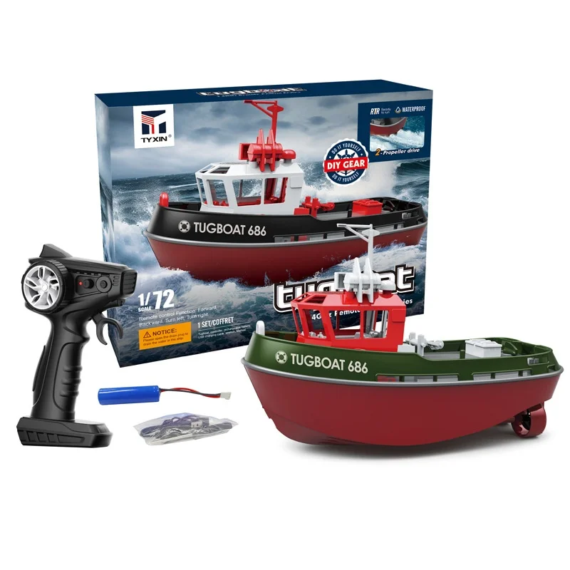 سفينة لاسلكية للتحكم عن بعد، كابتن كهربائي مزدوج، قوة عالية للأولاد والبنات، ألعاب سباق الرحلات المائية، ألعاب الأطفال