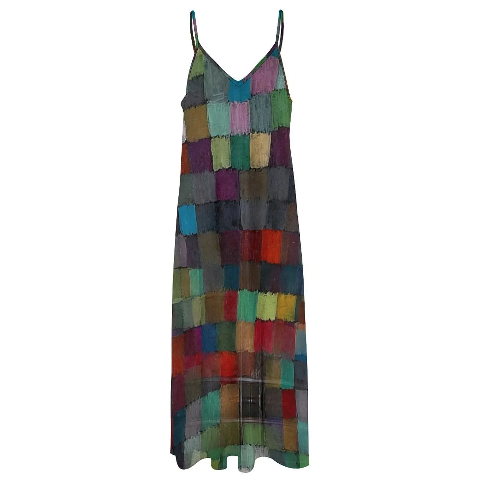 Vestido sem mangas de telhas abstratas femininas, Vestidos para ocasiões especiais, Roupas de verão, Vestido feminino