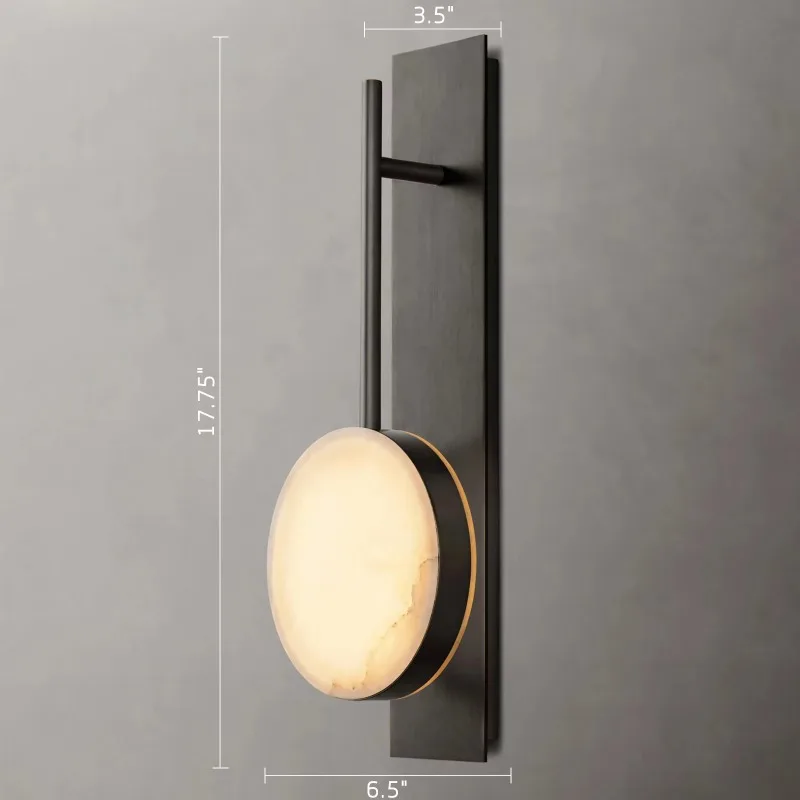 Modern Snowflake Gypsum Wall Hanging Pendant Matte Black Luminous Living Room Wall Light