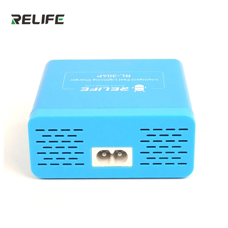 RL-304P LCD Digital Display Quick USB Charger Multiple 3.0 USB Fast Charging Support for iPhone Xiaomi Huawei Samsung Tablet