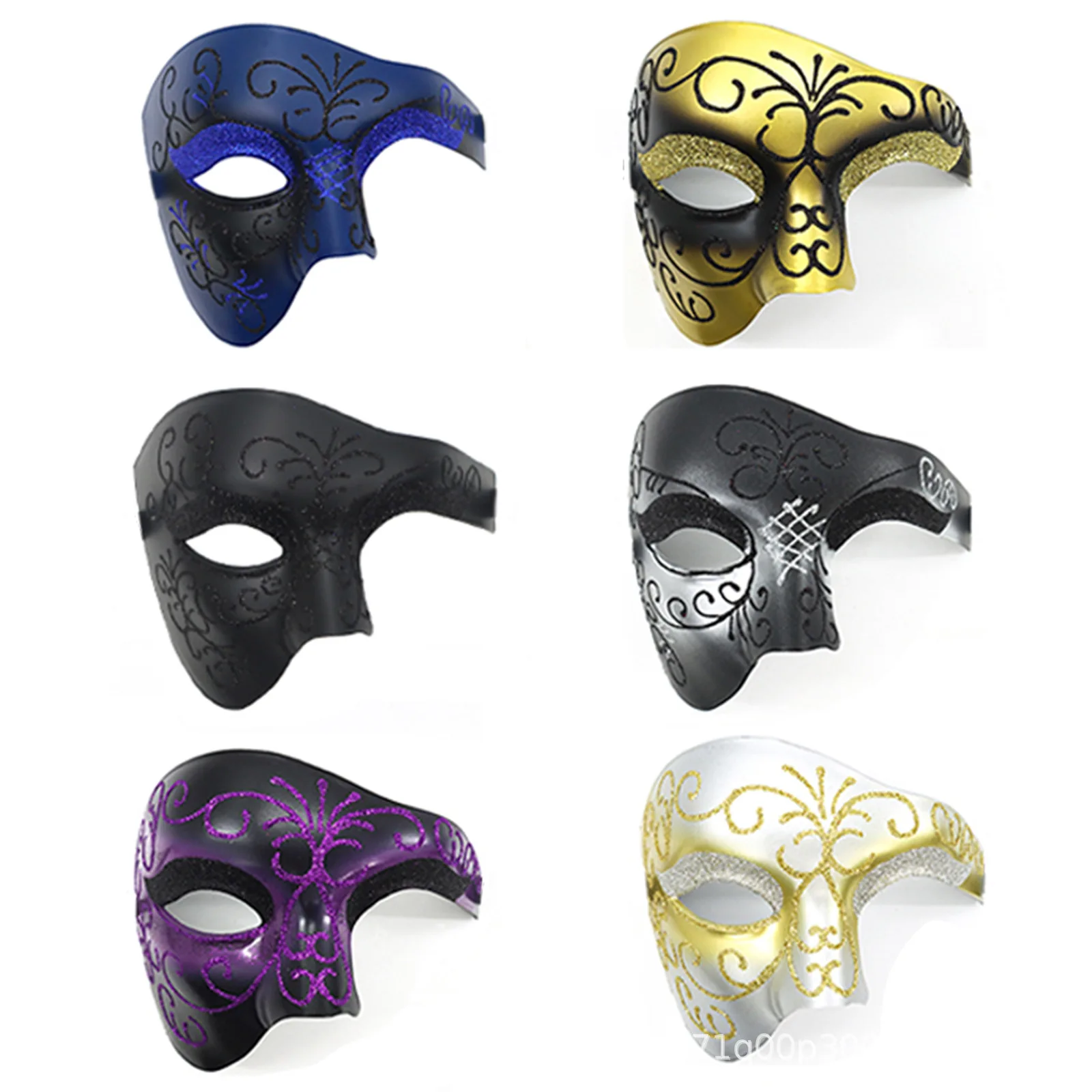 Halloween Carnival Italy Venice Roman Warrior Mask Egypt Ancient Greek Half Face Retro Mask Stage Accessory for Adult Men