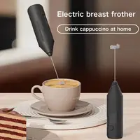 Batteur à œufs électrique portatif, mini mousseur à lait alimenté par piles, mélangeur de boissons au café, mousseur à lait, outils de cuisine 3