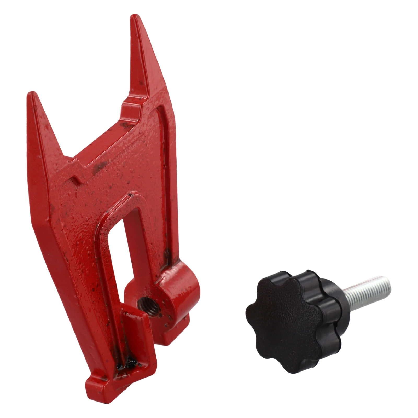 

Chainsaw Sharpening Support Vise with Adjustable Clamp to Secure Guide Plate on Stumps or Logs with Metal Construction