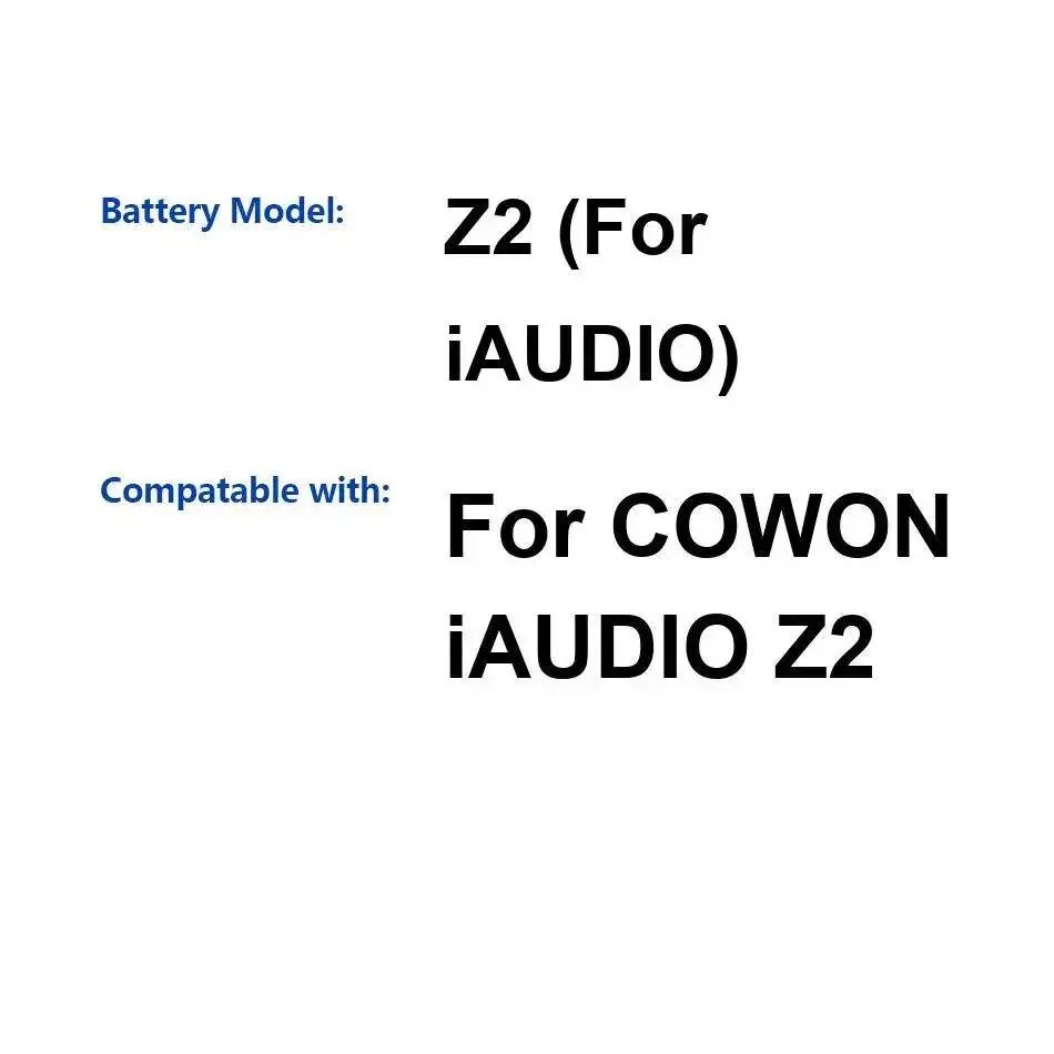 For Cowon Iaudio Z2…