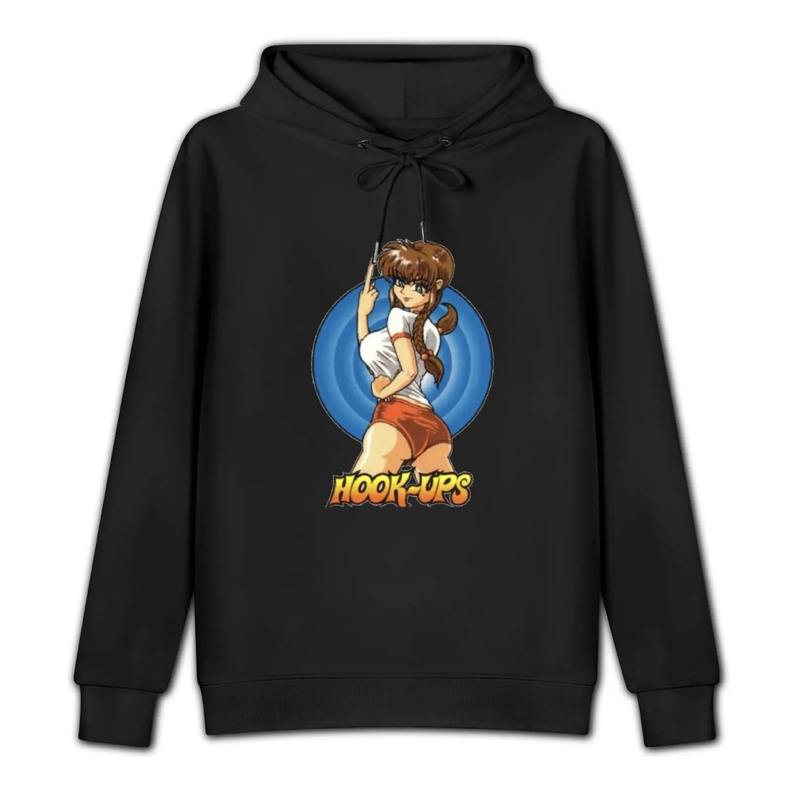 Vintage Anime Girl Hook Ups Pullover Hoodie anime clothes new in hoodies