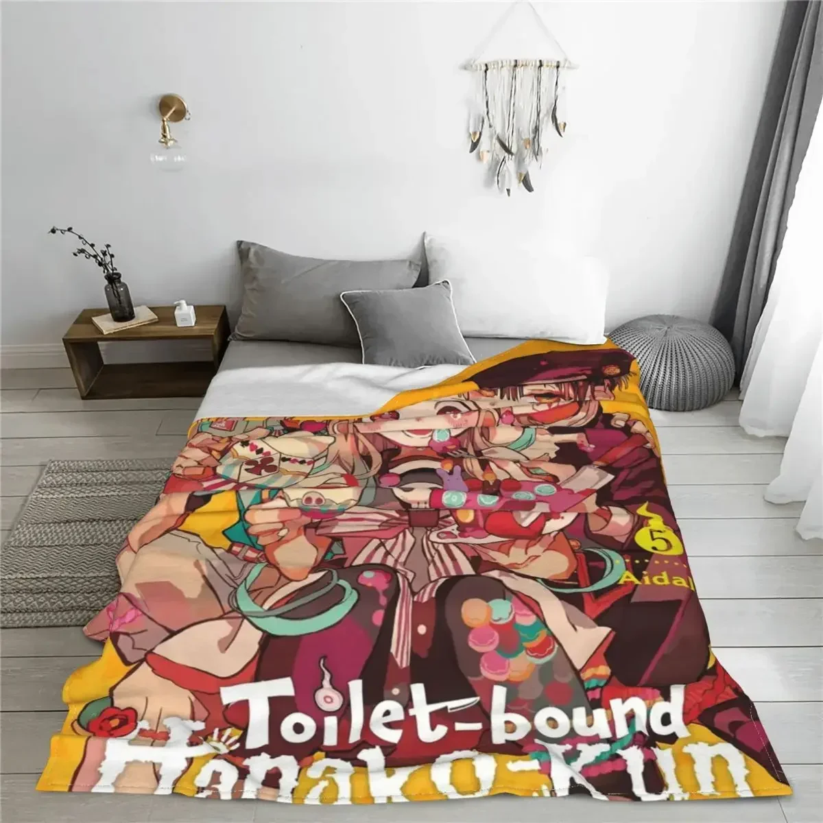 Manta Jibaku Shounen Hanako Kun, manta de forro polar, impresionante, suave, para cama, sofá, decoración textil