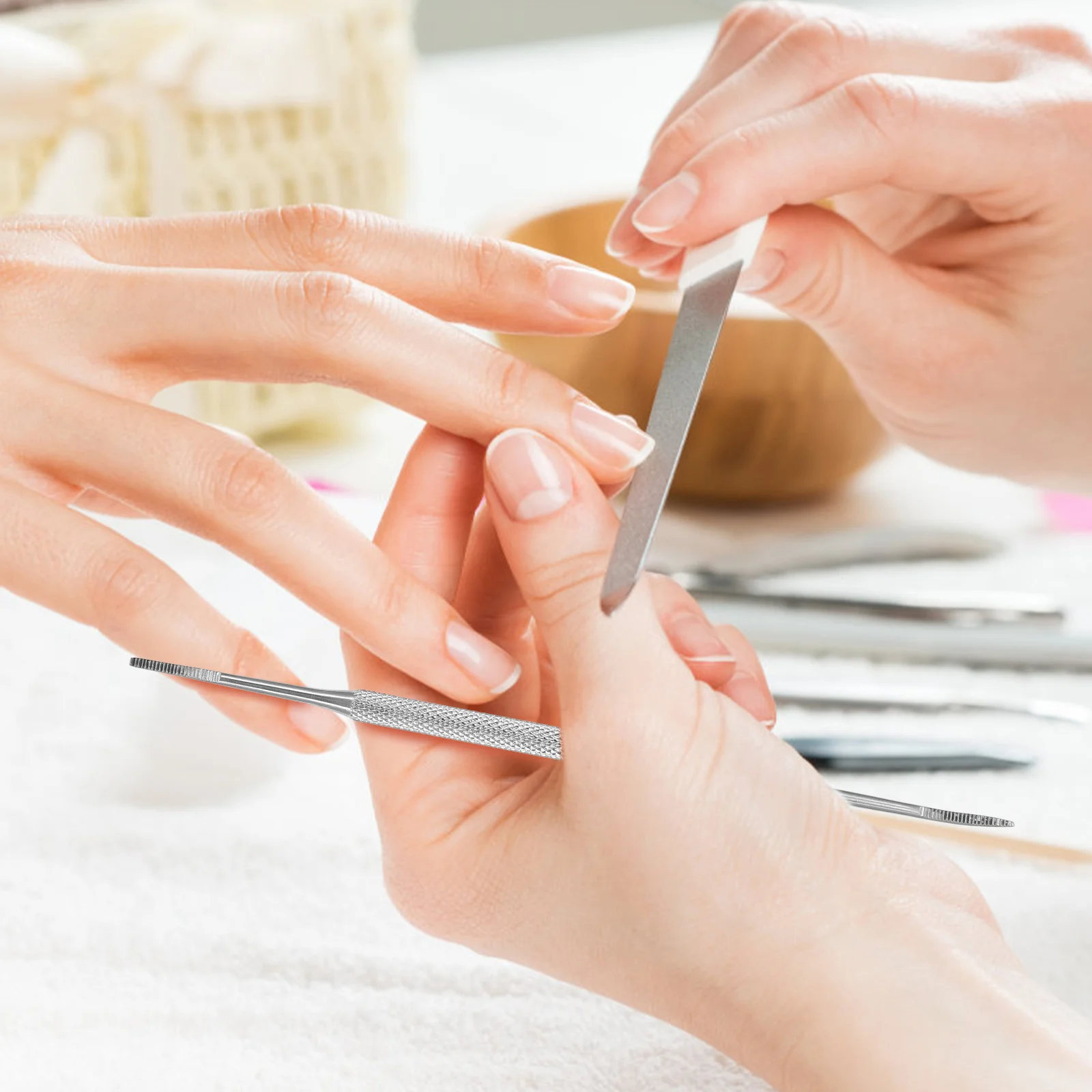 

3pcs Stainless Steel Double-head Nail Cleaner Ingrown Toenail Lifter Tools for Home Salon Travel Use Nail Care Gadgets